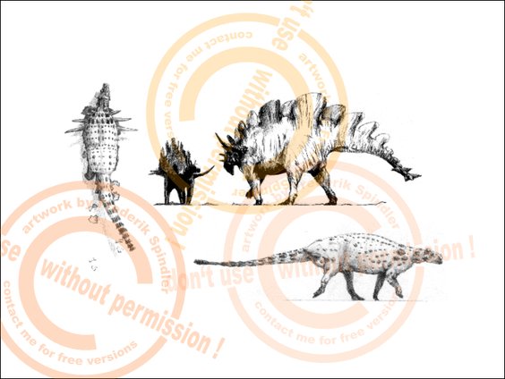 thyreophore Dinosaurier